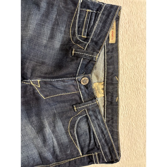 William‎ Rast Bootcut Jeans Womans 27 Flared Denim Pants Blue Dark Wash Casual - Picture 6 of 11